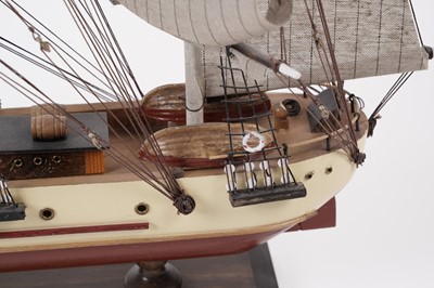 Lot 620 - A collection of four modern wooden model Barques