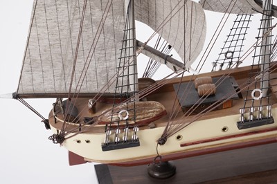 Lot 620 - A collection of four modern wooden model Barques