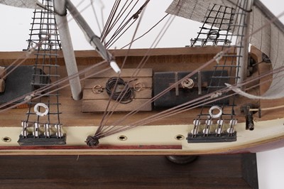 Lot 620 - A collection of four modern wooden model Barques