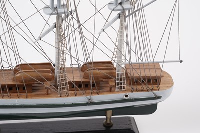 Lot 620 - A collection of four modern wooden model Barques