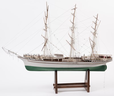 Lot 620 - A collection of four modern wooden model Barques