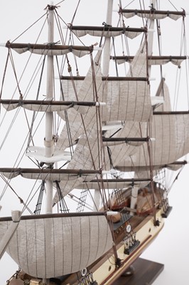 Lot 620 - A collection of four modern wooden model Barques