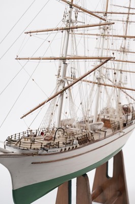 Lot 620 - A collection of four modern wooden model Barques