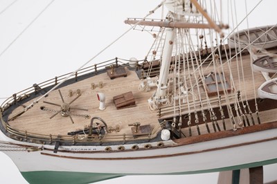 Lot 620 - A collection of four modern wooden model Barques