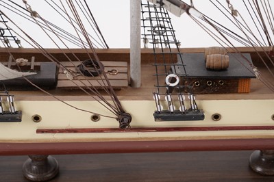 Lot 620 - A collection of four modern wooden model Barques