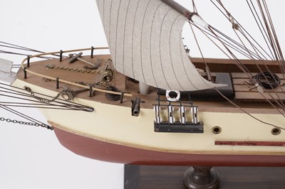 Lot 620 - A collection of four modern wooden model Barques