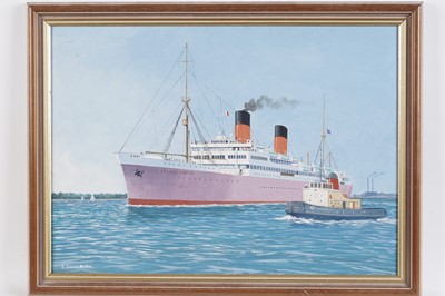 Lot 697 - F* Patterson - "Arundel Castle" and "Capetown Castle" | gouache