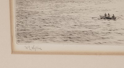 Lot 8 - William Lionel Wyllie - HMS Revenge, Portsmouth and The Oban Regatta | signed etchings