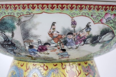 Lot 873 - A Chinese rose petal warmer and stand
