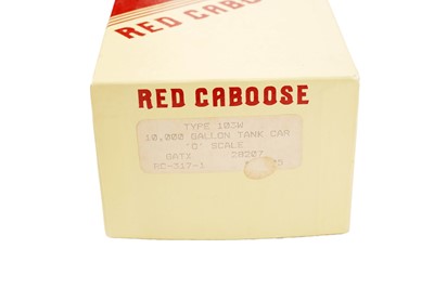 Lot 80 - Red Caboose 0-gauge tankers and rolling stock