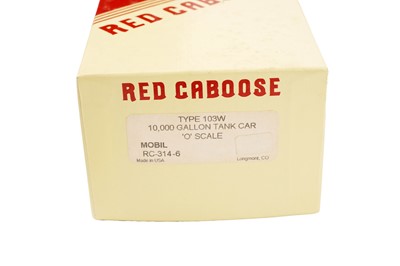 Lot 80 - Red Caboose 0-gauge tankers and rolling stock