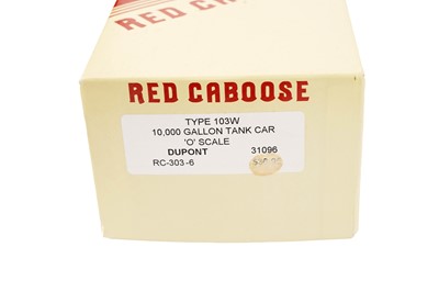 Lot 80 - Red Caboose 0-gauge tankers and rolling stock