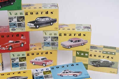 Lot 174 - A collection of Vanguards 1:43 scale diecast model vehicles; and others