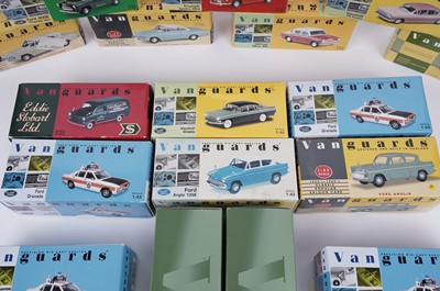 Lot 174 - A collection of Vanguards 1:43 scale diecast model vehicles; and others