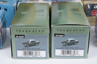 Lot 174 - A collection of Vanguards 1:43 scale diecast model vehicles; and others