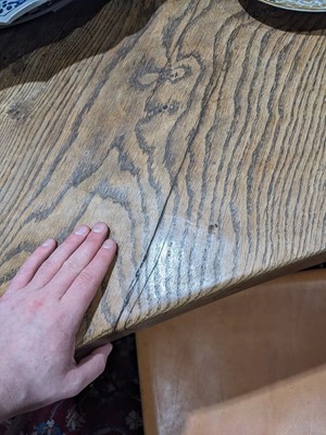 Lot 1427 - Robert ‘Mouseman’ Thompson of Kilburn: an oak octagonal dining table
