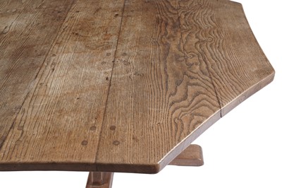 Lot 1427 - Robert ‘Mouseman’ Thompson of Kilburn: an oak octagonal dining table