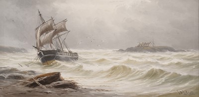Lot 113 - John Davison Liddell - Bale Island and Boat | oil