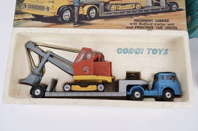 Lot 125 - A Corgi Toys Working Model Priestman and Car Transporter
