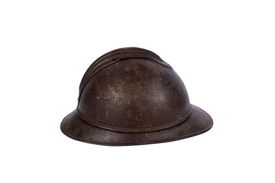 Lot 201 - Two French Adrian helmets