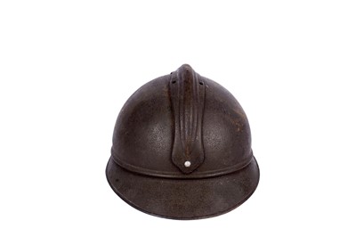 Lot 201 - Two French Adrian helmets