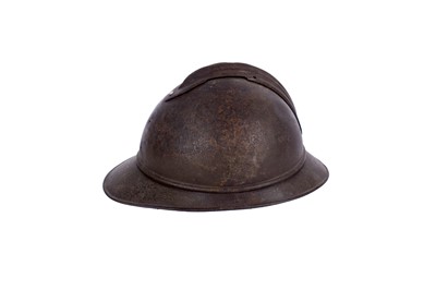 Lot 201 - Two French Adrian helmets