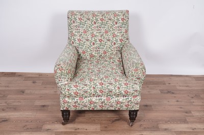 Lot 81 - A Howard and Sons style armchair