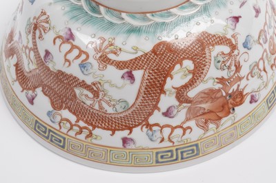 Lot 850 - A pair of Chinese famille rose bowls and covers