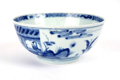 Lot 855 - A Chinese blue and white bowl