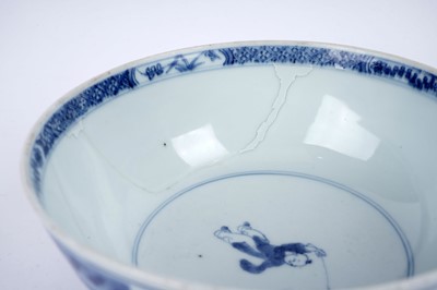 Lot 855 - A Chinese blue and white bowl