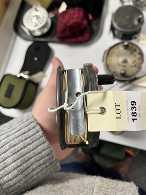 Lot 1839 - A Hardy ‘The Perfect’ 3 7/8” salmon reel with soft case