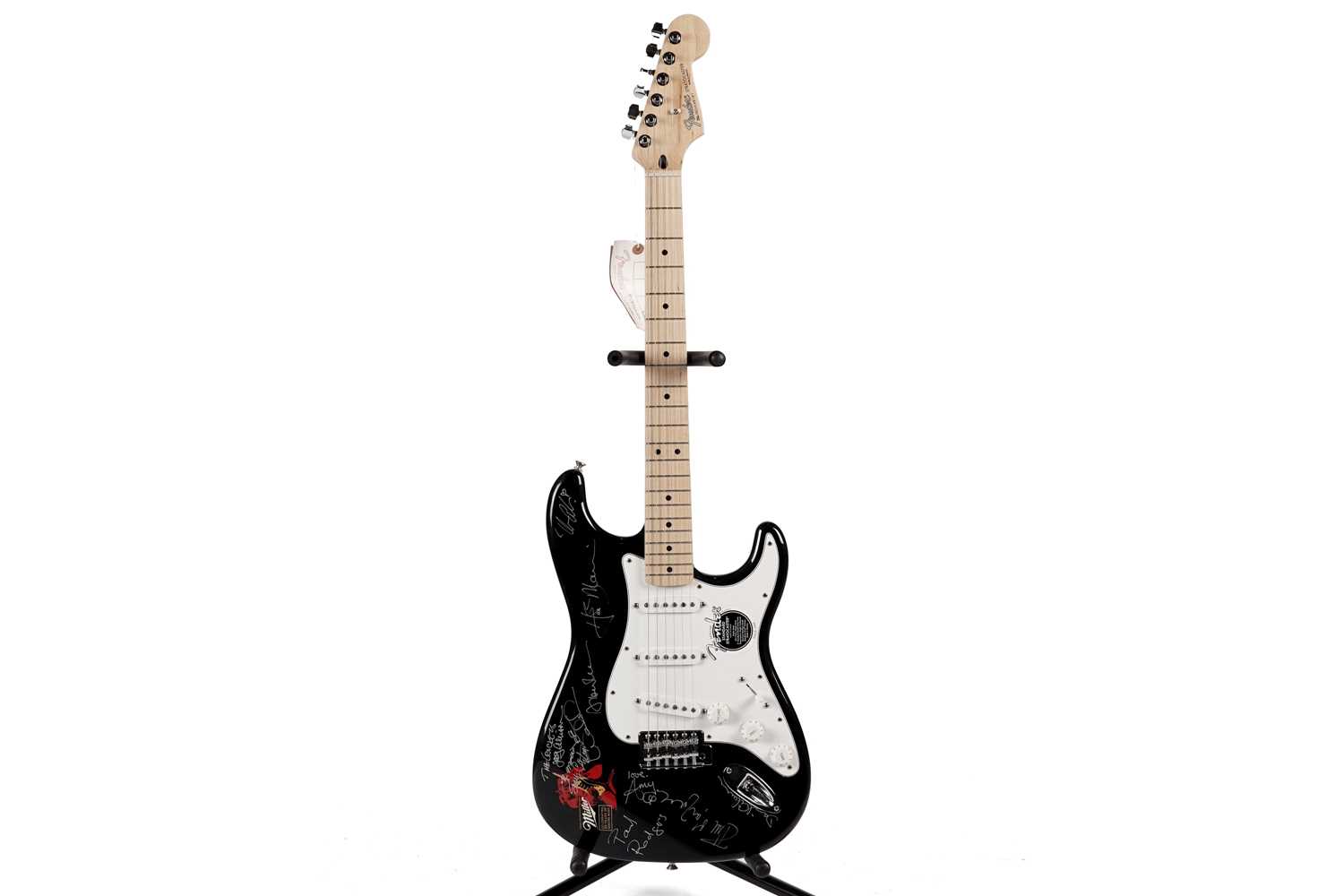 Lot 382 - A signed Mexican Fender Stratocaster