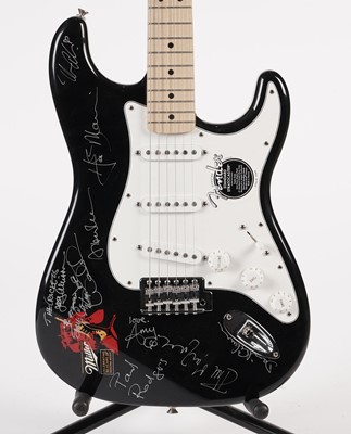 Lot 382 - A signed Mexican Fender Stratocaster