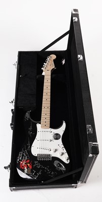Lot 382 - A signed Mexican Fender Stratocaster