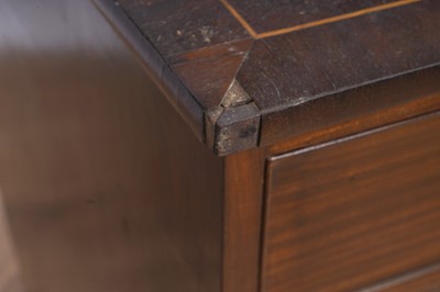 Lot 66 - A George III inlaid mahogany bowfront chest of drawers