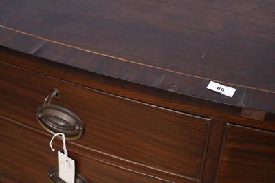Lot 66 - A George III inlaid mahogany bowfront chest of drawers