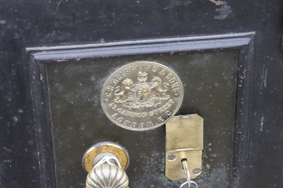 Lot 11 - A Victorian cast iron safe