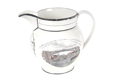 Lot 939 - ﻿A 19th Century Dixon & Co. Sunderland creamware jug