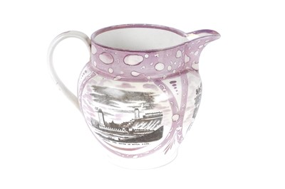 Lot 940 - ﻿A 19th Century Sunderland pearlware jug