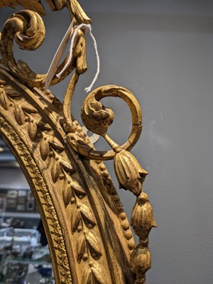Lot 181 - A pair of George III giltwood girandole mirrors