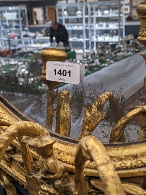 Lot 181 - A pair of George III giltwood girandole mirrors