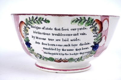 Lot 952 - Two 19th Century pearlware bowl, one by Moore & Co., Sunderland