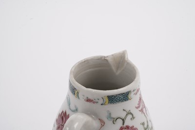 Lot 881 - A Chinese sparrow beak jug; and three saucers