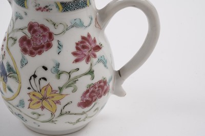 Lot 881 - A Chinese sparrow beak jug; and three saucers