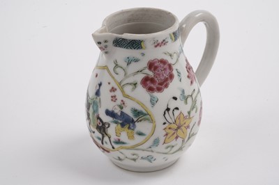 Lot 881 - A Chinese sparrow beak jug; and three saucers