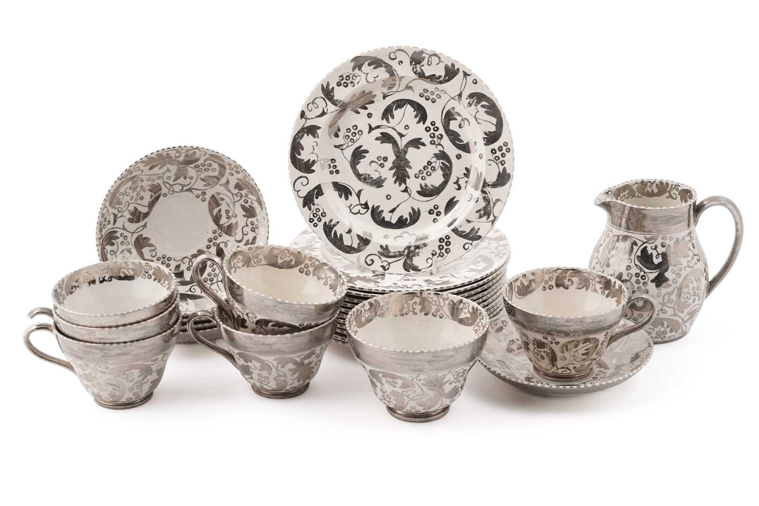 Lot 1112 - A Wedgwood Louise Powell lustre tea service