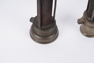 Lot 1425 - Two Davy type lamps