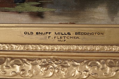 Lot 129 - F. Fletcher - Old Snuff Mills, Beddington | oil
