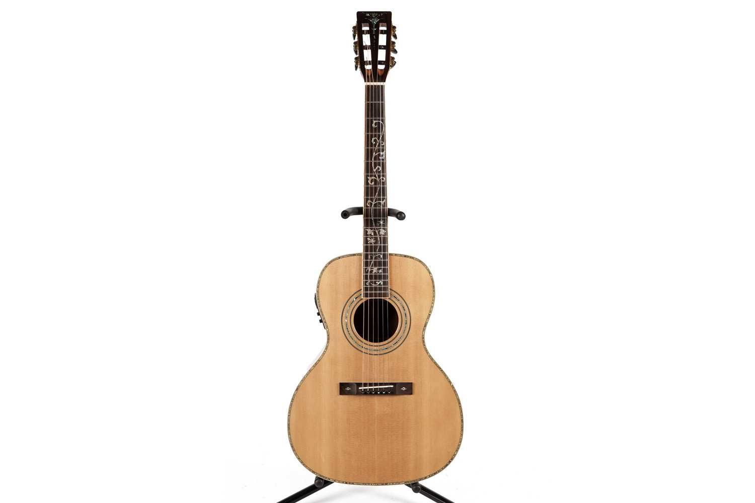 Lot 78 - A Layke electro-acoustic parlour guitar