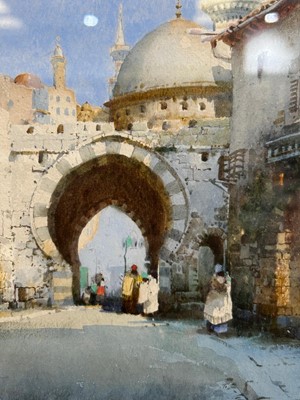 Lot 943 - Noel Harry Leaver - A Moorish Archway, and An Arabian City | watercolour